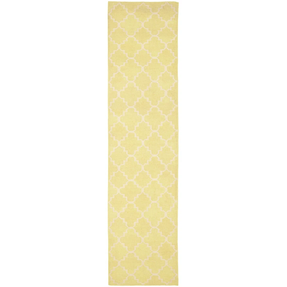 SAFAVIEH Dhurries DHU554A Light Green / Ivory Rug - Image 2 of 4