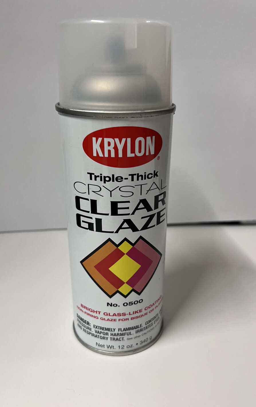 Vintage Krylon 0500 Crystal Clear Glaze Triple Thick Can 12 Oz Used eBay