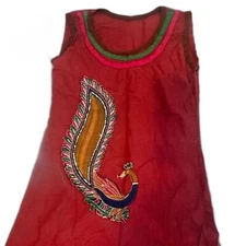 Red Women’s Kurta Top