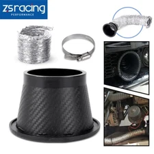 Universal Car Front Bumper Turbo Air Intake Pipe Air Funnel Inlet Cold System