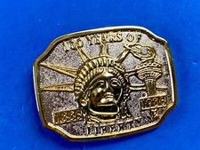 God bless the USA  Statue of LIBERTY BELT BUCKLE 100 Years of Liberty 1886-1986