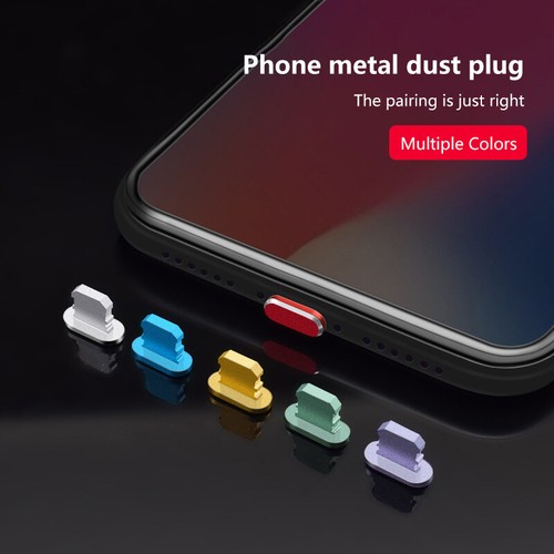 2PCS Aluminum Alloy Anti Dust Plug For Phone 14 13 Max Lightning Port Cover - Zdjęcie 3 z 21