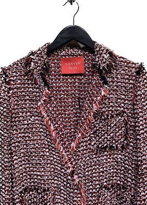 ジャケット LANVIN Two-Tone Tweed Blazer Lanvin Deconstructed Red Tweed Blazer | eBay