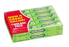 WRIGLEY'S DOUBLEMINT Gum, 5 stick pack (40 Packs)