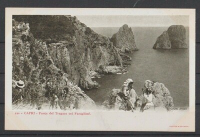 1900 Capri Punta del Tragara col Faraglioni
