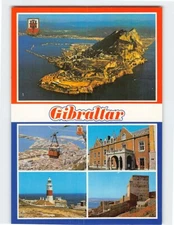 Postcard Several Views Gibraltar British Overseas Territories