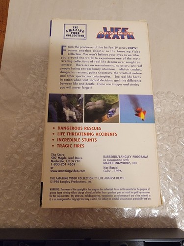 The Amazing Video Collection Vhs Life Against Death, Natural Disasters, & Blazin - Picture 6 of 14