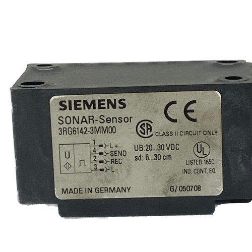 NIB Siemens M12 20-30VDC 60-300mm Range Ultrasonic Sonar Sensor 3RG6142-3MM00 - Picture 3 of 8