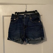 GAP Kids Girlfriend High Rise Denim Shorts Girls size 10