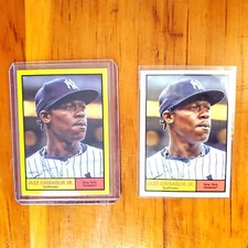2024 Topps Archives # 69 Jazz Chisholm Jr Yellow Foilboard + Base Pair Yankees