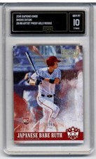 2018 Diamond Kings Artist Proof #76 Shohei Ohtani RC 26/99 BABE RUTH GMA 10 GEM