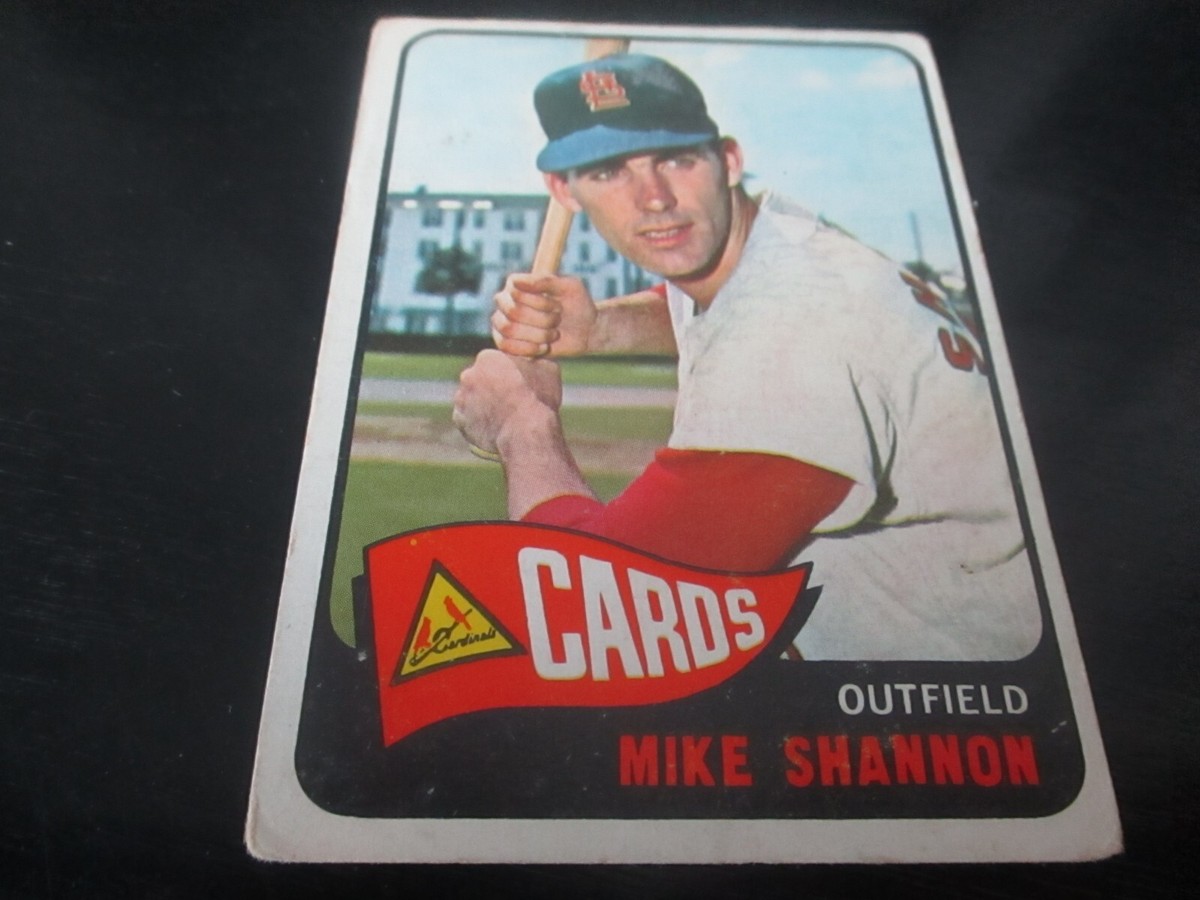 mike shannon (st. louis cardinals - of) 1965 topps card #39 VG