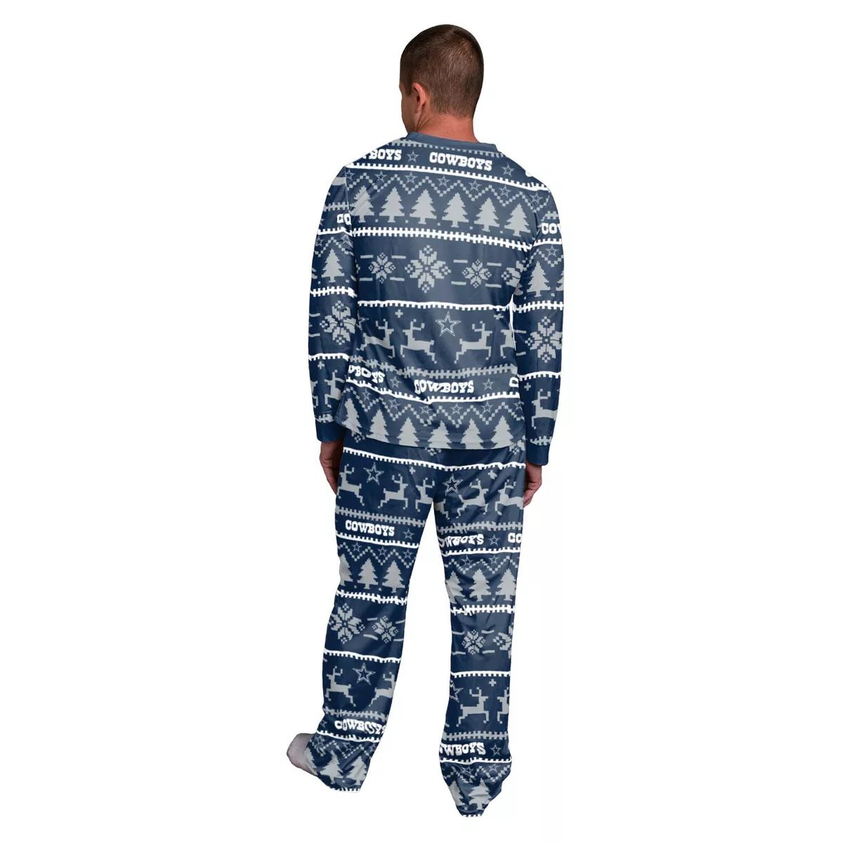 NFL Pajama Dallas Cowboys Ugly Sweater Pyjamas 2 teilig Christmas