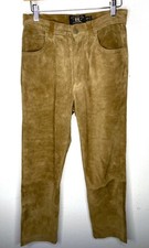 RRL Ralph Lauren 27 Suede Ranch Pants Rugged Leather Western VtG Polo Riding 28