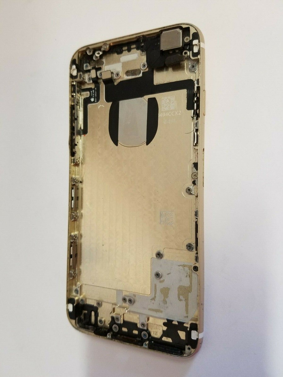 Genuine Iphone 6 A1586 Gold Frame Back Cover Housing Power Button