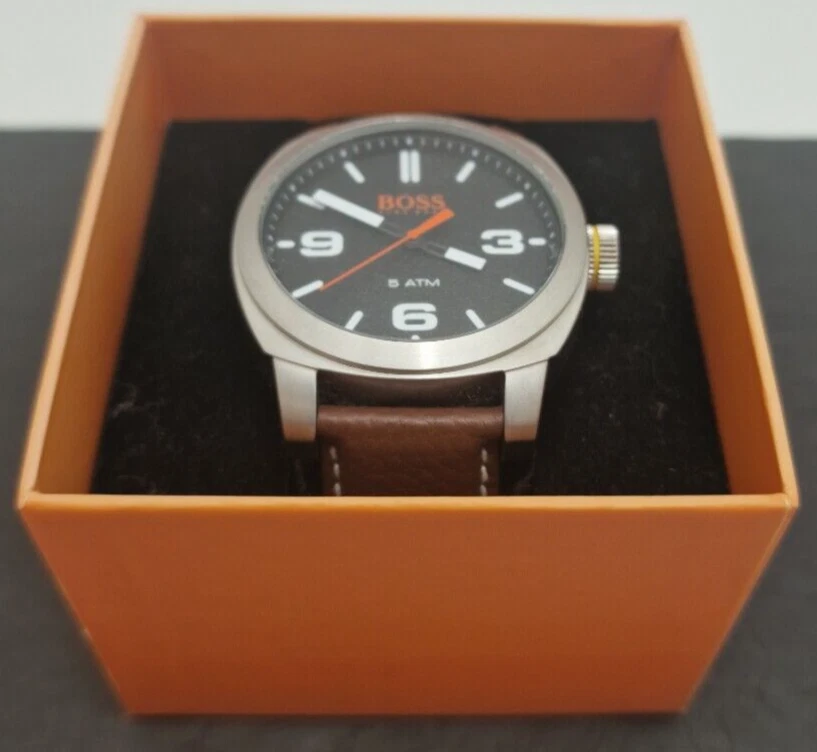 HUGO BOSS Men s Stainless Steel Wrist Watch W Original Box Tag