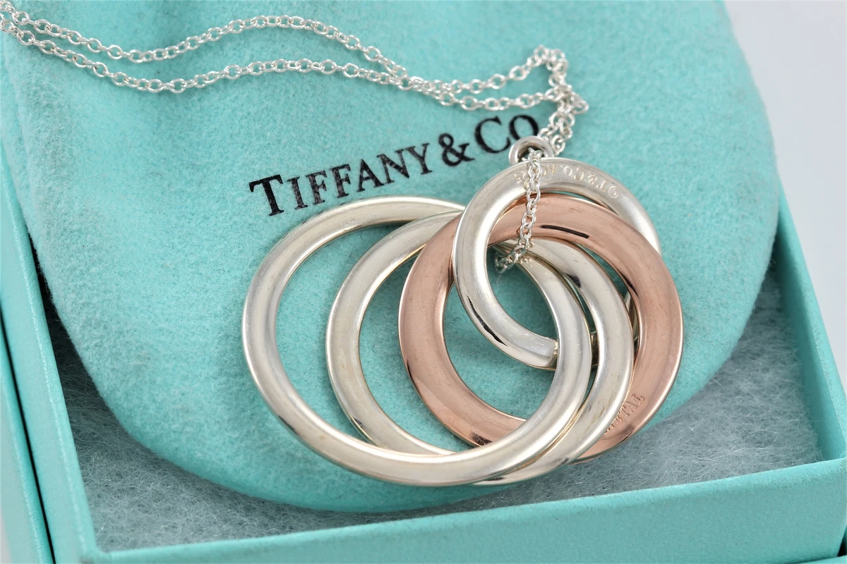 4 interlocking rings on sale necklace