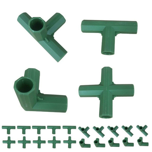 20Pcs Green Plastic Greenhouse Frame Connectors Gardening Awning Joints NEW  - Picture 9 of 12