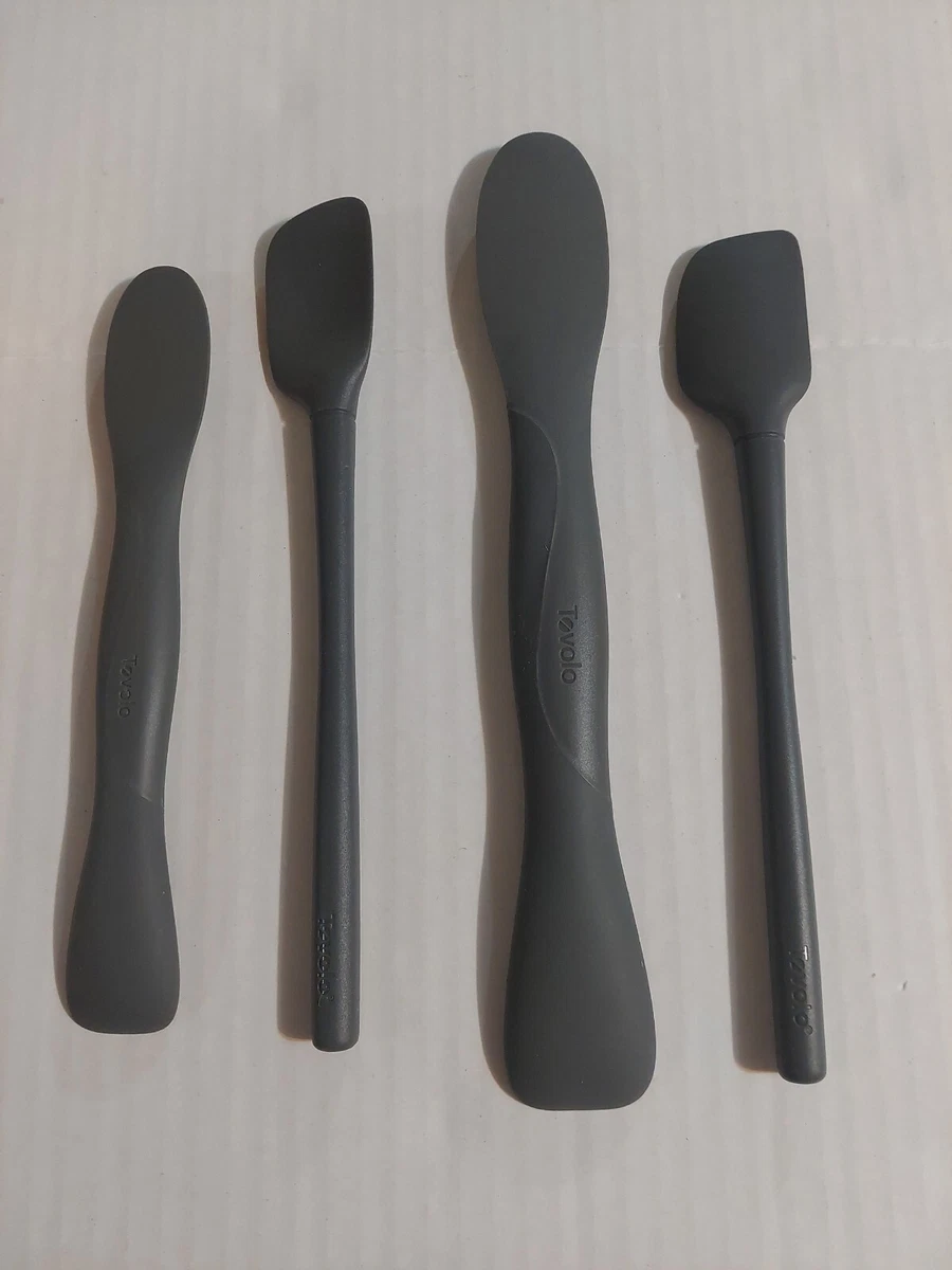 Tovolo Silicone Tongs & Mini Turner - Gray