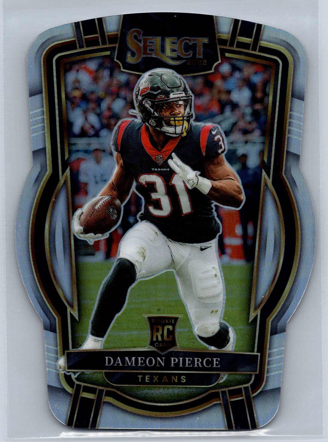 2022 Panini Select #261 Dameon Pierce Silver Prizm Die Cut