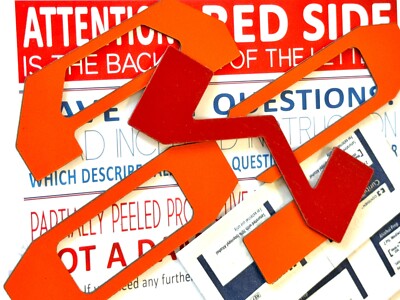 DKM | TAILGATE LETTERS ORANGE FOR TACOMA 2024+ REAR INSERT NOT DECALS