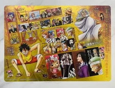 Anime One Piece stickers big sheet Memorial Art 2012 Rare from Japan
