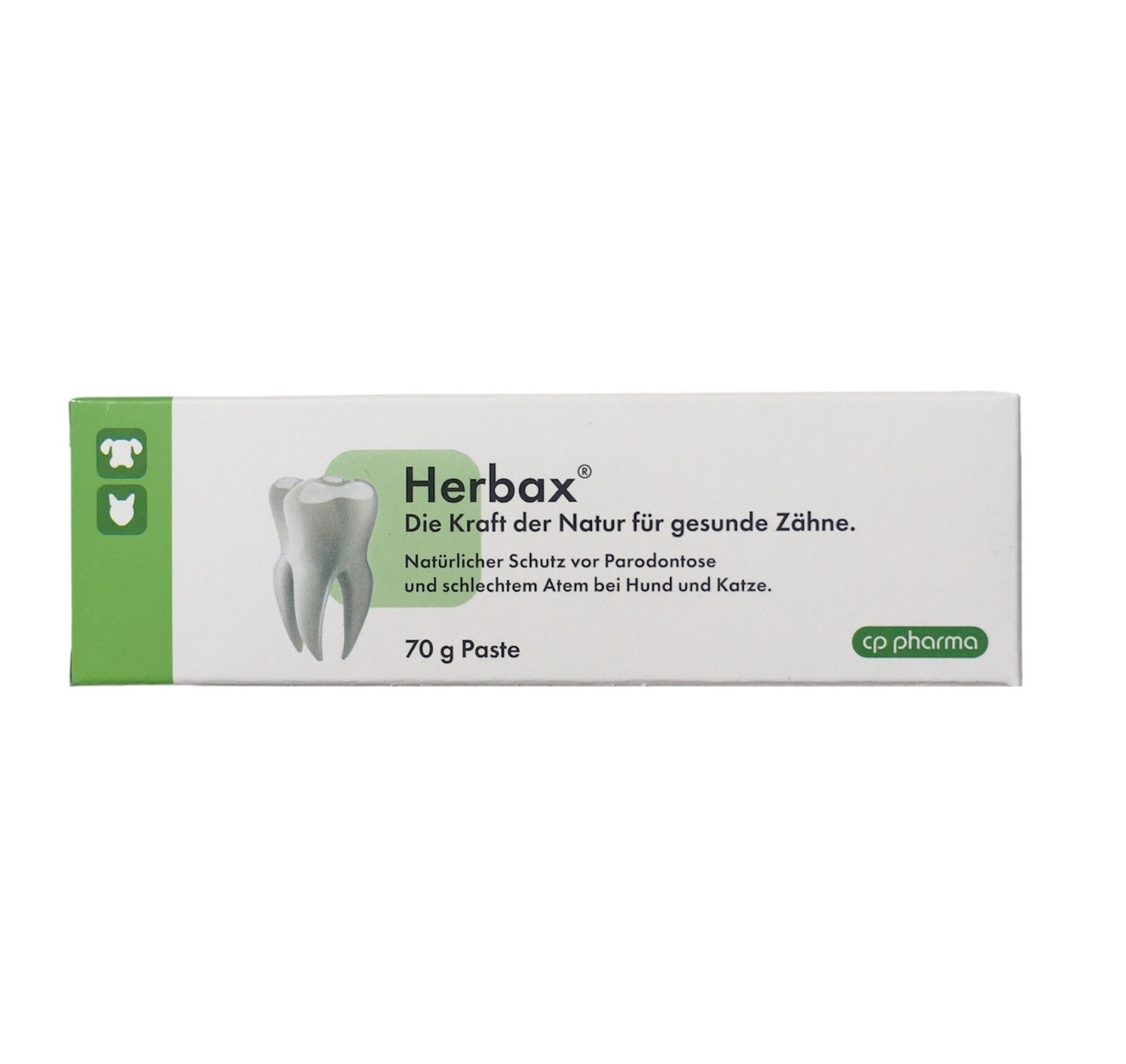 Herbax Zahncreme 70g Zahnpflege /Parodontose /Atem für Hund & Katze (212,57€/kg)