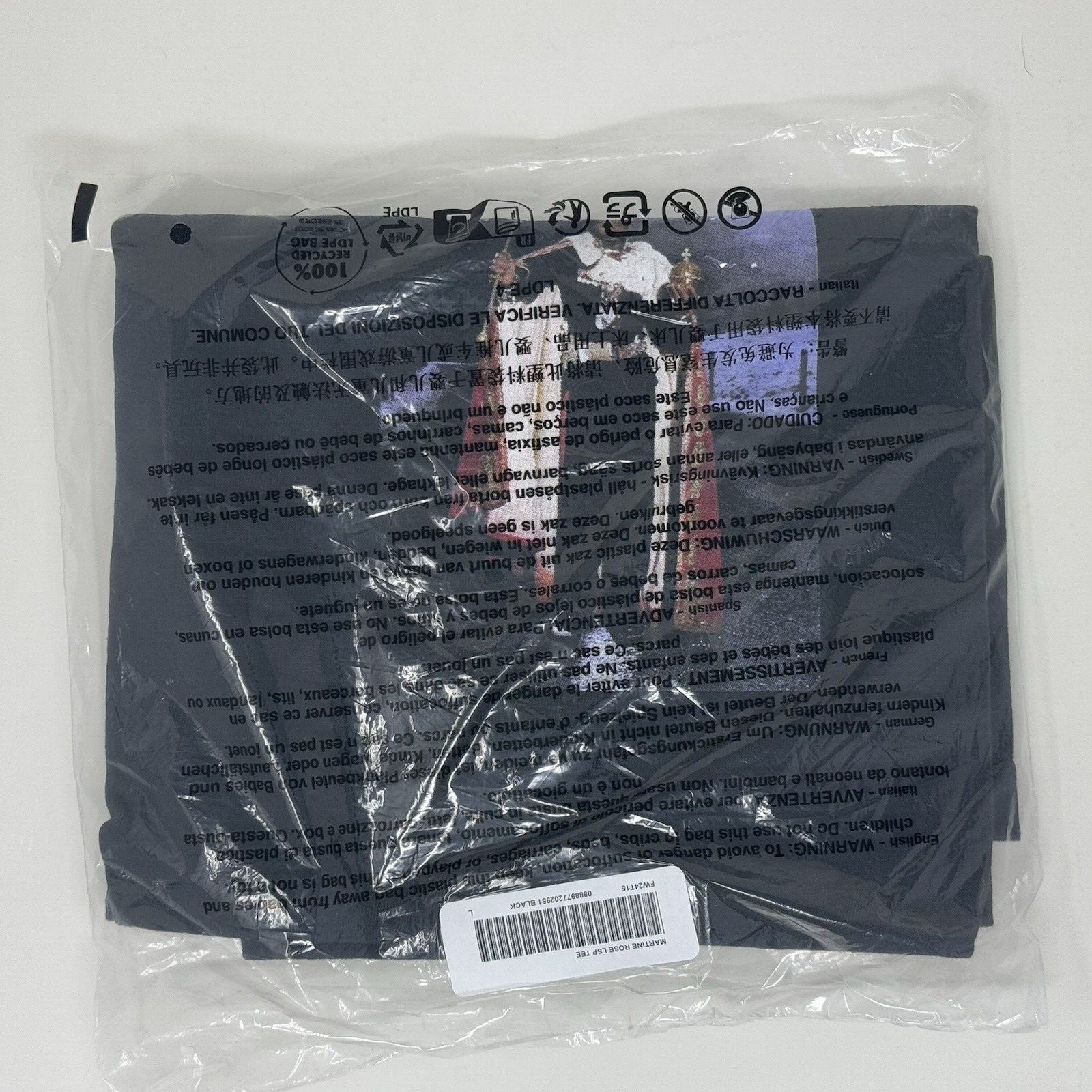 Supreme FW24 x Martine Rose Lee Scratch Perry LSP Tee Black T-Shirt Men's Size L