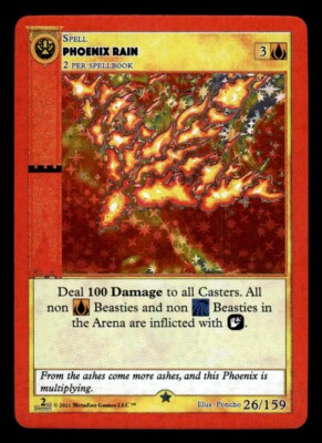 Phoenix Rain Cryptid Nation: 2nd Edition 26/159 Holo Gold