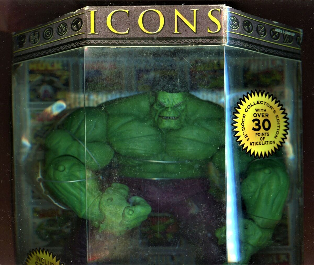 HULK Green Marvel Comics Icons Toy Biz Avengers 12 inch 2006 HULK Green Marvel Comics Icons Toy Biz Avengers 12 inch 2006