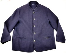 Geiger Mens Trachten Luxus-Walkloden-Jacke Handarbeit Blau 56 XXXL