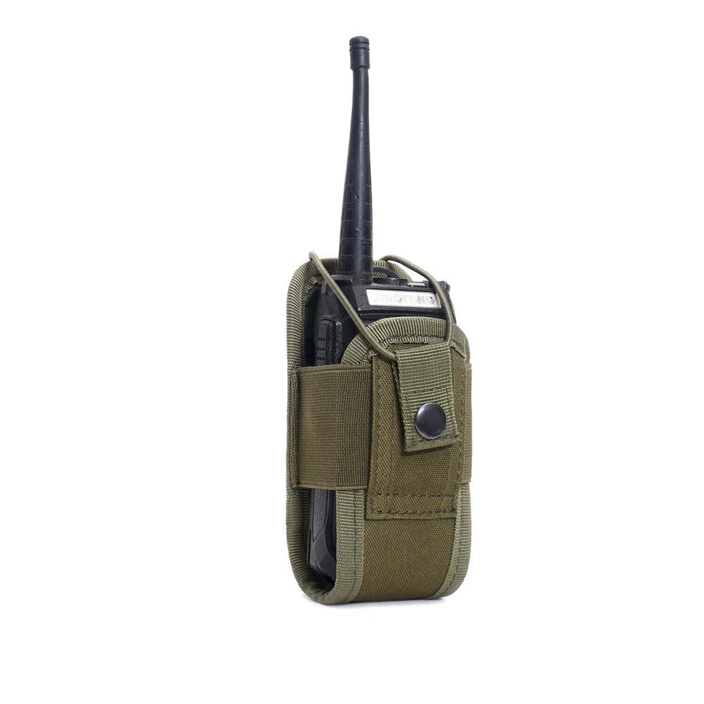 Tactical MOLLE Waist Belt Bag with Radio Pouch for Duty Gear