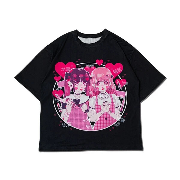 ACDC RAG Tshirt Guro Anime Girls Harajuku Streetwear Japan Exclusive ...