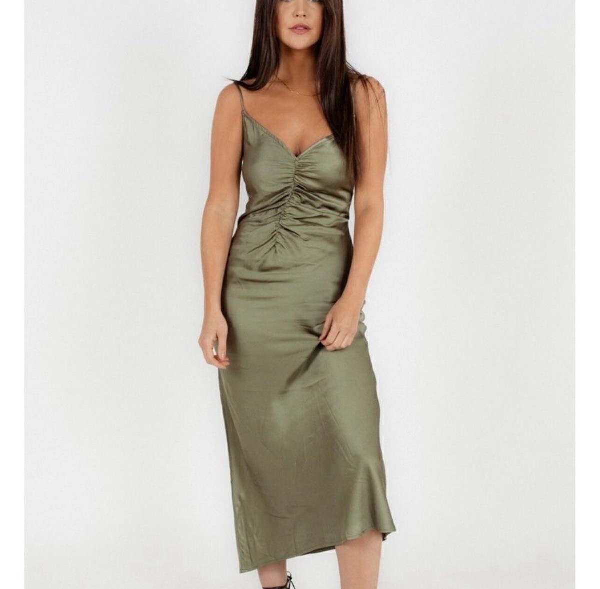 astr the label green dress Hera Satin Maxi offering collections recognized for their quality and unique combination of contemporary sophistication Quinn Floral Cutout Maxi Dress