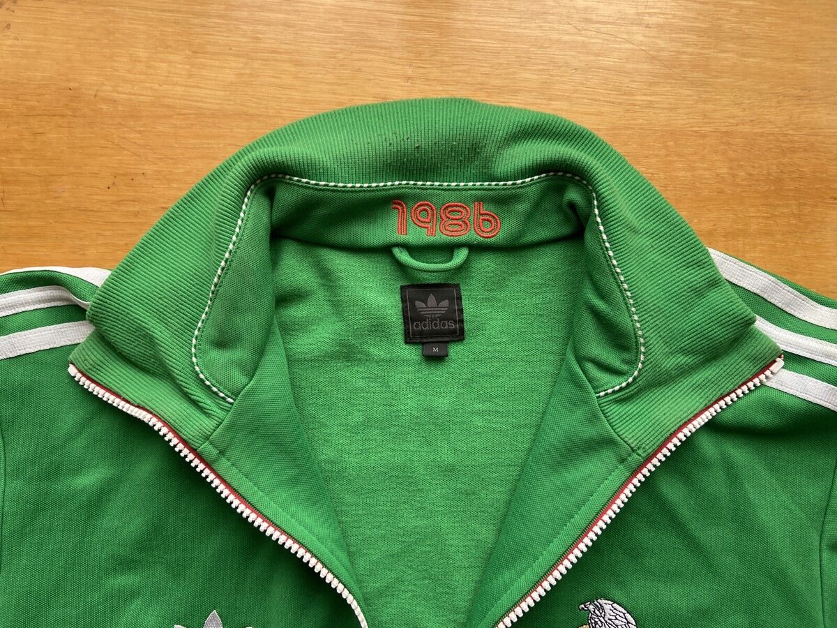 MEXICO 80s FOOTBALL SOCCER TRACK JACKET RETRO ADIDAS P04029 MEXICO 80s FOOTBALL SOCCER TRACK JACKET RETRO ADIDAS P04029