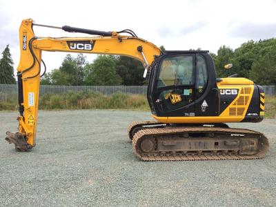 JCB JS130lc MINI DIGGER DECAL STICKER SET WITH SAFTY WARNING