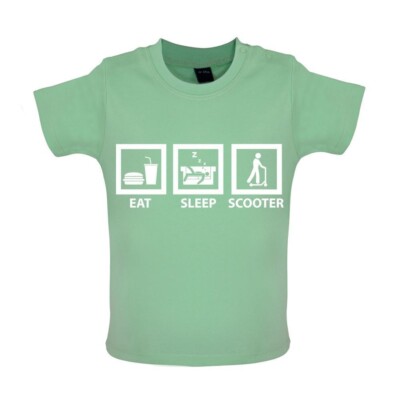 Eat Sleep Scooter - Baby/Strampler - Rider Scooting E-Scoot Ride