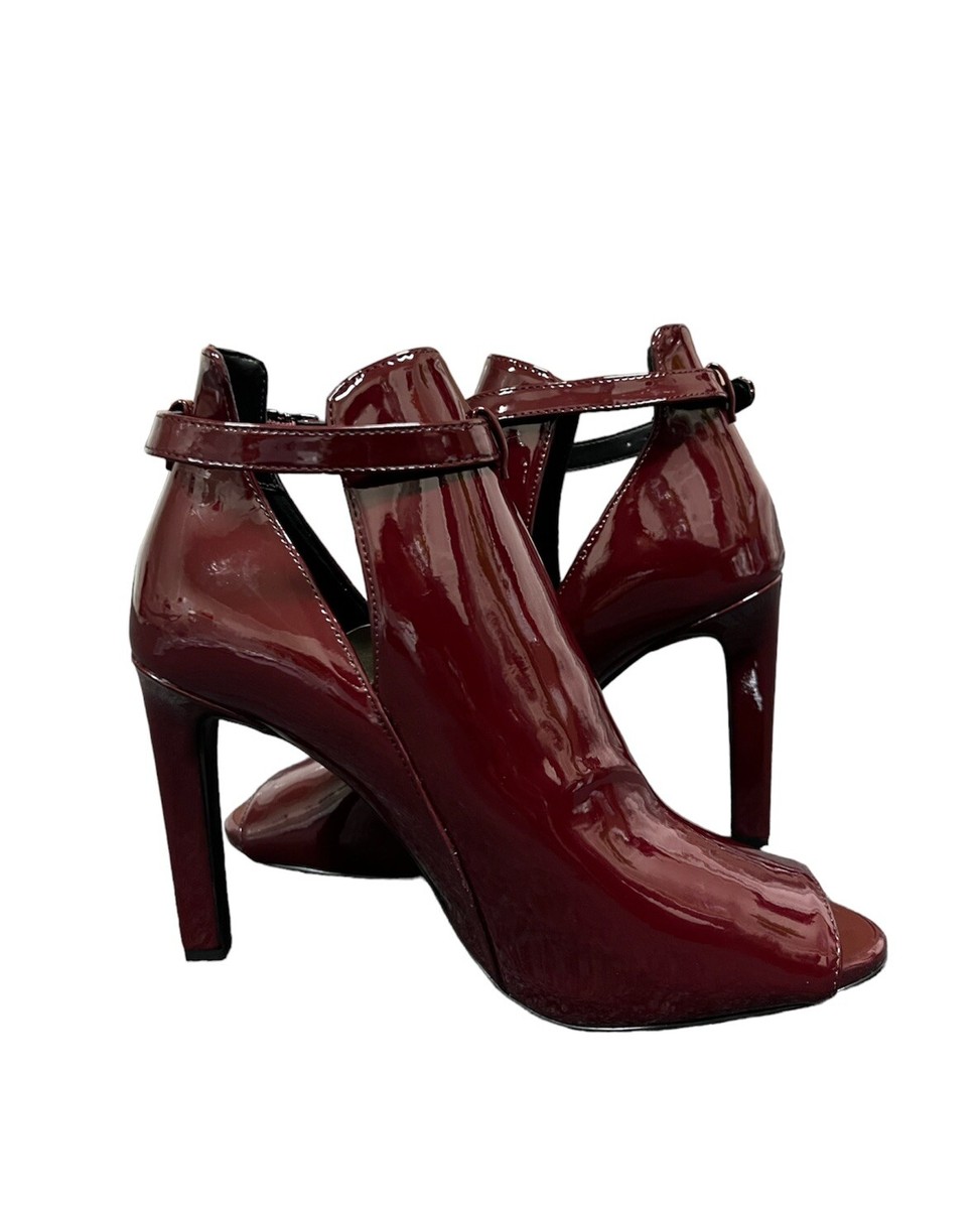 Michael Michael Kors Lawson Open Toe Bootie Patent Leather  display picture 1