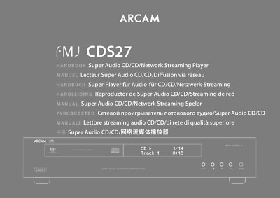 Arcam CDS27 Network Streaming Player Owners Manual