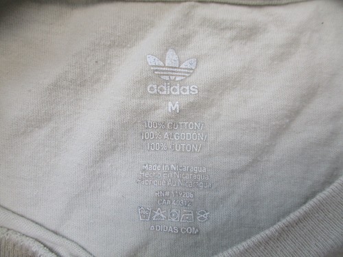 Adidas Shirt Mens Medium Brown Short Sleeve Adult Spell Out Camo Tee - Picture 4 of 10