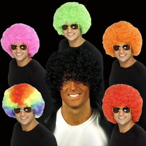 Choice of Adult Color Afros 70s 80s Retro Circus Clown Fun Afro Hair  Costume Wig | eBay