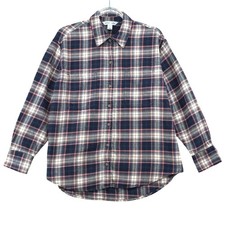 Old Navy Plaid Flannel Button Shirt Size Large