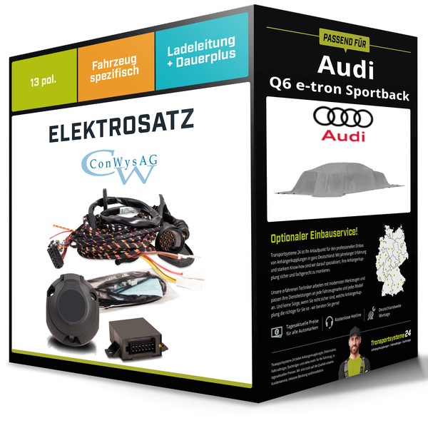 Elektrosatz 13-Pol Spezifisch für Audi Q6 E-Tron Sportback 12.2024-Jetzt Conwys-image