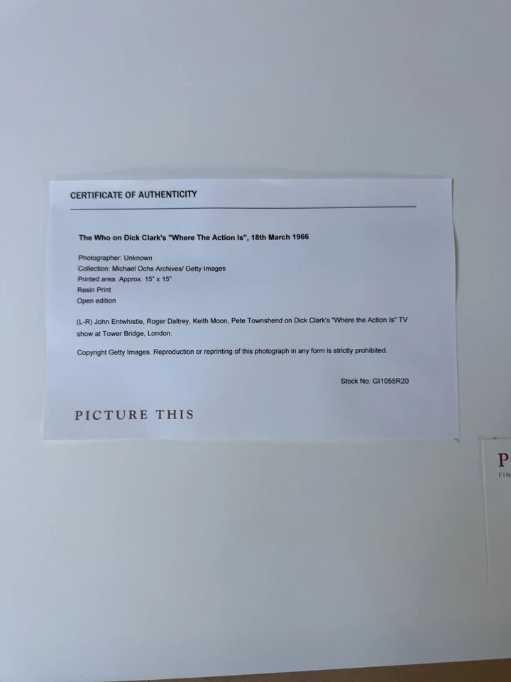 The Who on Dick Clarks "Where The Action Is", 18. März 1966 / Resin Print - Bild 3 von 4