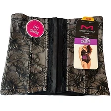 NWT Maidenform Black Lace Waist Trainer Size Medium