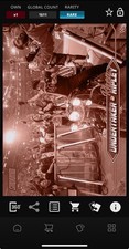 DIGITAL TOPPS WWE SLAM Undertaker/Rhea Ripley STADIUM CLUB RARE SEPIA HORIZONTAL