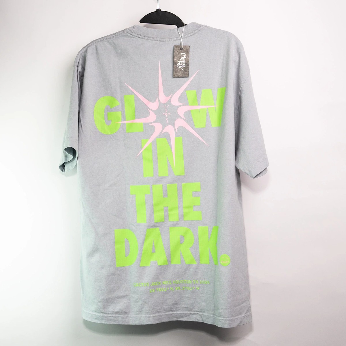 Travis Scott Cactus Jack x Nike T-Rexx Glow In The Dark Tee | eBay