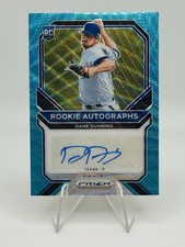 2021 Panini Prizm - Rookie Autographs Dane Dunning #RA-DD Teal Wave Prizm /50 RC