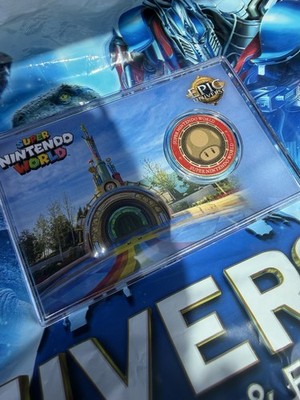 Universal Orlando Epic Universe First Anniversary Bronze Coin Nintendo World