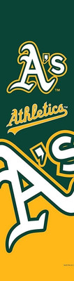 Oakland Athletics A's Door Banner Flag, 84 x 24 Inch, Elastic Straps on Back,...
